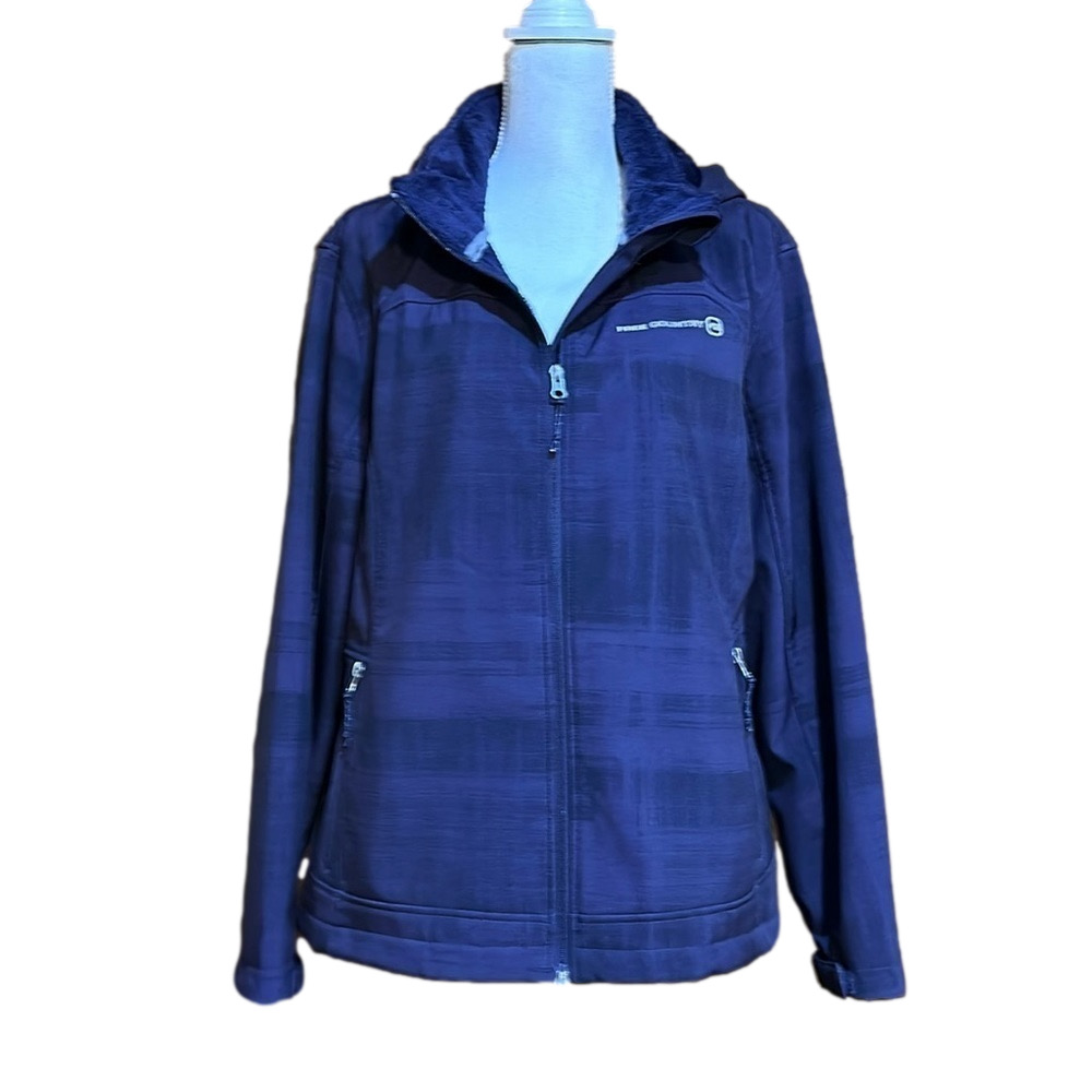 Free Country Plus Size Fleece Lined Jacket with Removable Hood Size XXL - EUC
